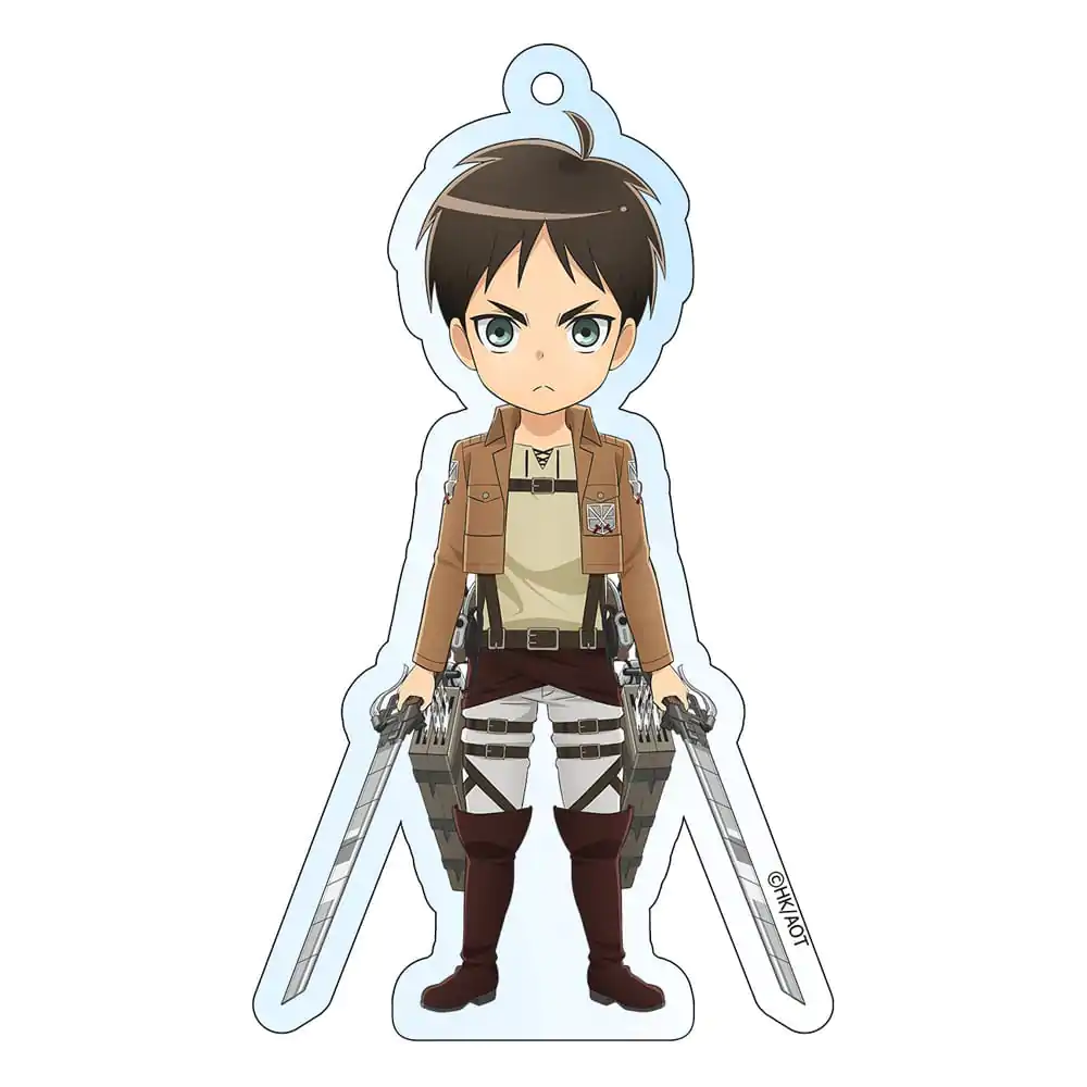Attack on Titan Acryl Schlüsselanhänger Eren Holografisch 8 cm Produktfoto