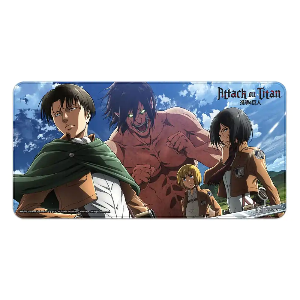 Attack on Titan XXL Mousepad Eren, Mikasa, Armin, Levi termékfotó