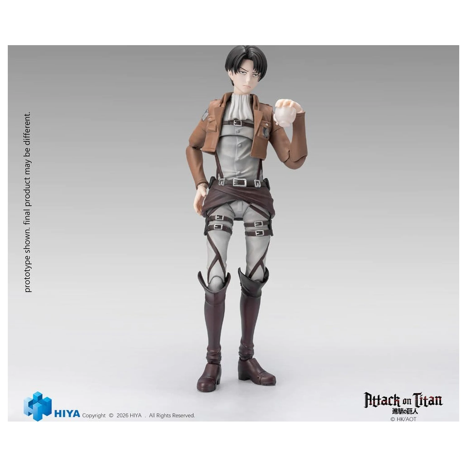 Attack on Titan Exquisite Basic Series Actionfigur 1/12 Levi Ackerman 15 Zentimeter Produktfoto