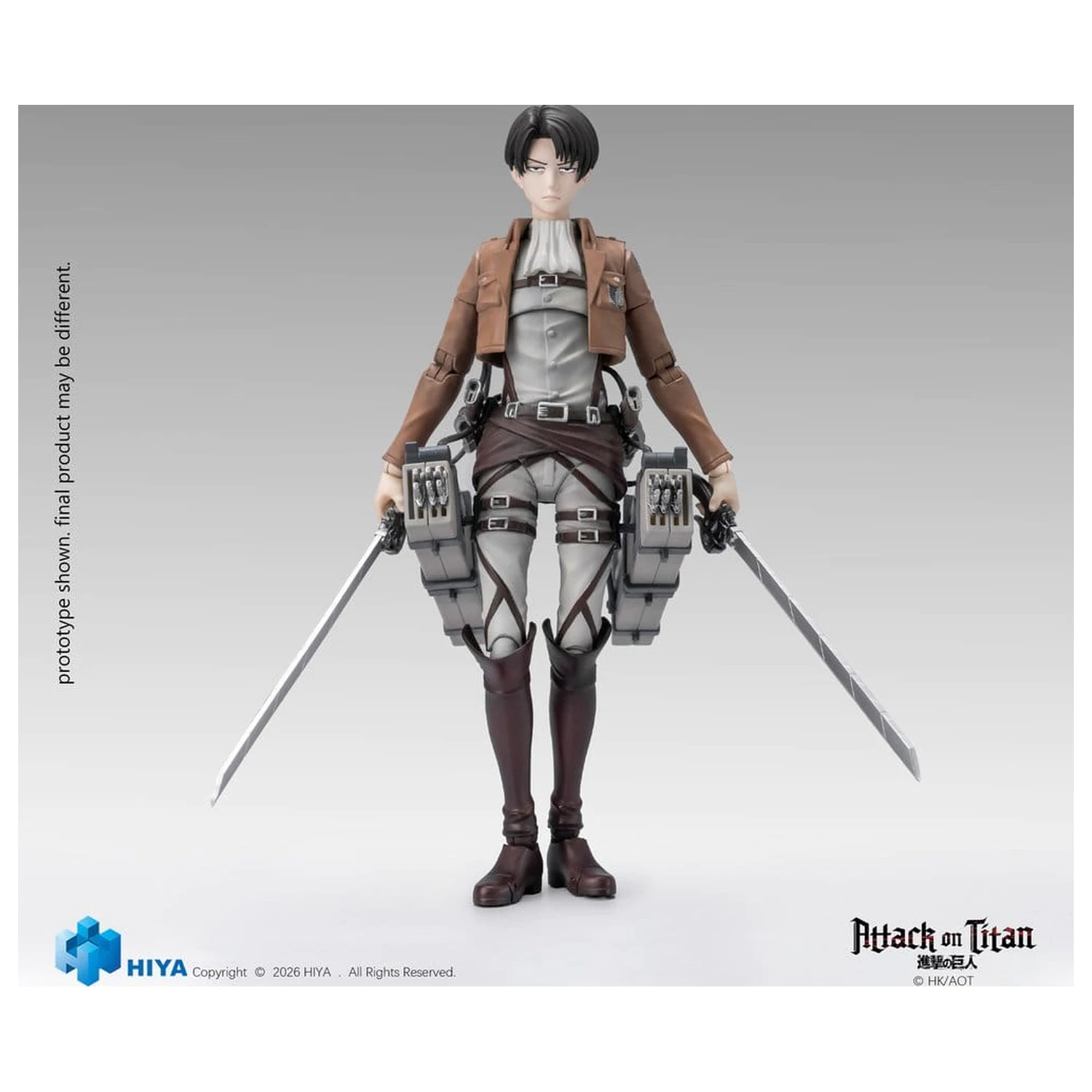 Attack on Titan Exquisite Basic Series Actionfigur 1/12 Levi Ackerman 15 Zentimeter Produktfoto