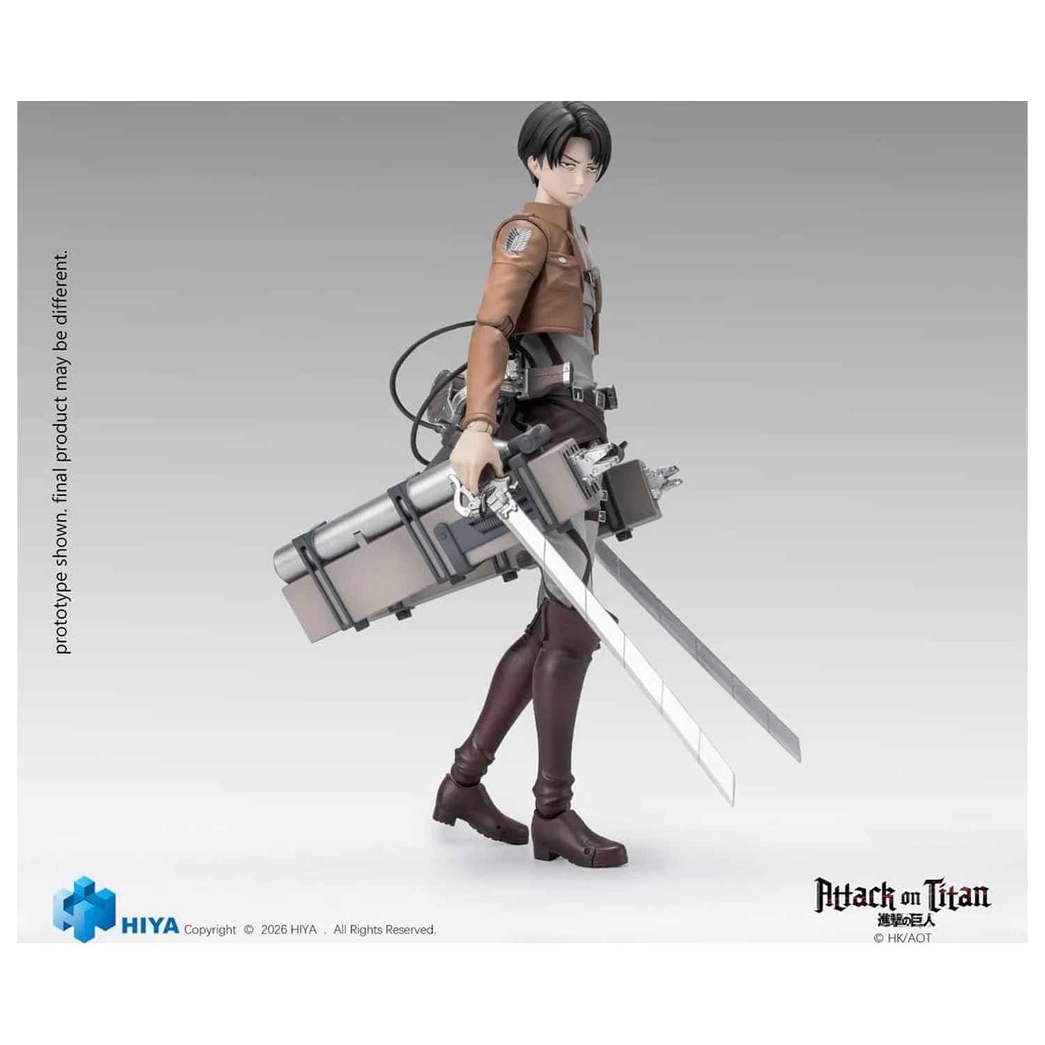 Attack on Titan Exquisite Basic Series Actionfigur 1/12 Levi Ackerman 15 Zentimeter Produktfoto