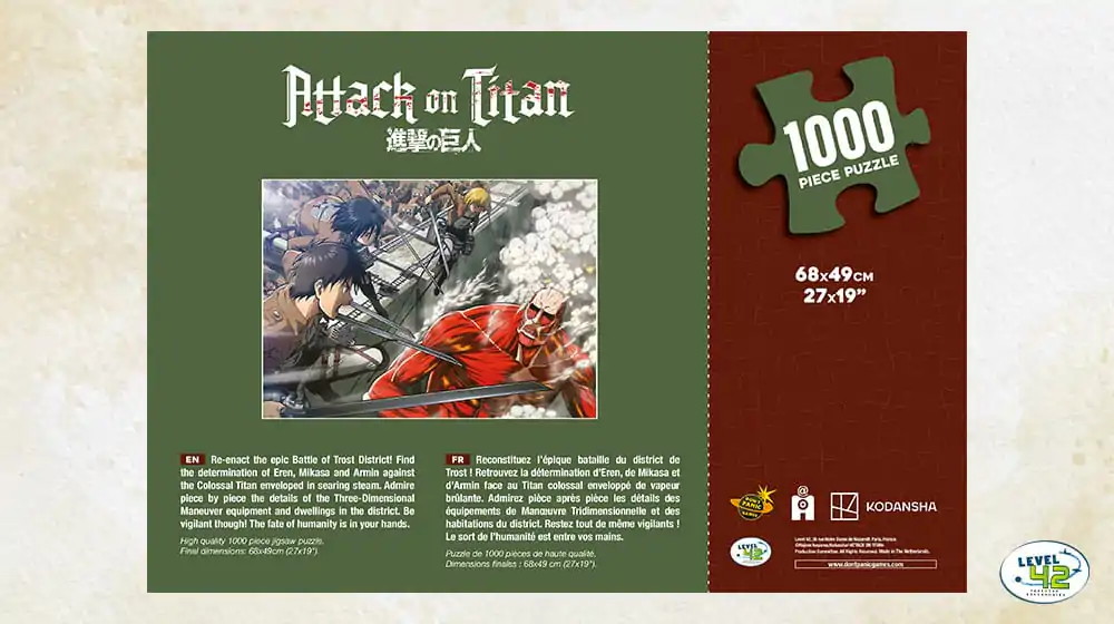 Attack on Titan Puzzle Fight (1000 Teile) termékfotó