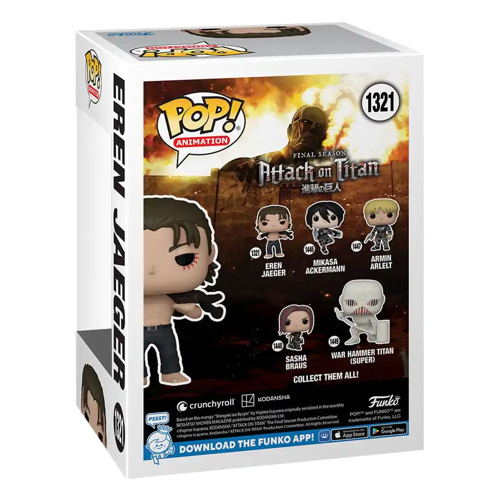 Attack on Titan POP! Animation Vinyl Figur Eren Jeager 9 cm termékfotó