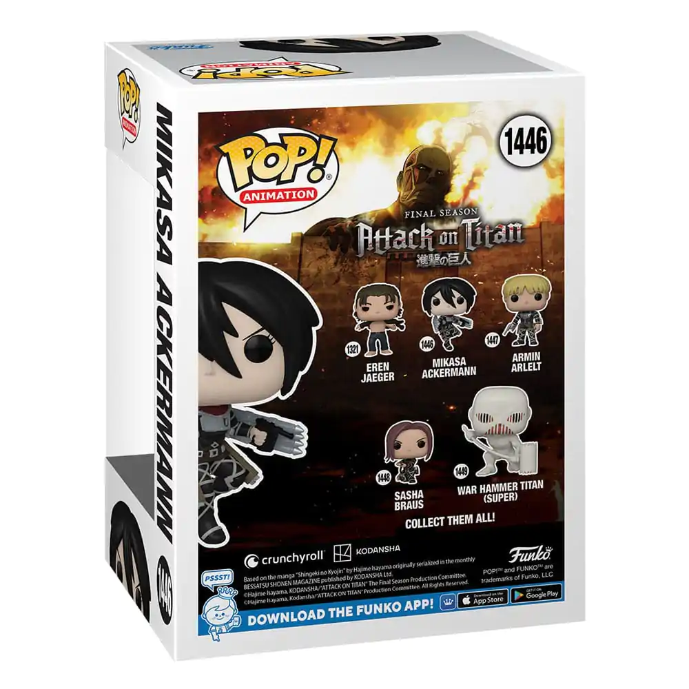 Attack on Titan POP! Animation Vinyl Figur Mikasa Ackerman 9 cm termékfotó