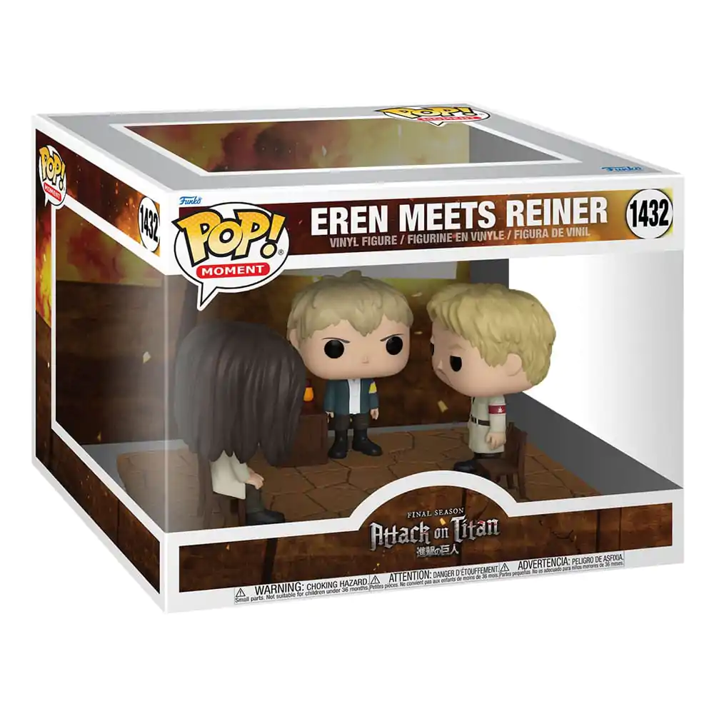 Attack on Titan POP! Moment Vinyl Figuren Eren meets Reiner 9 cm termékfotó