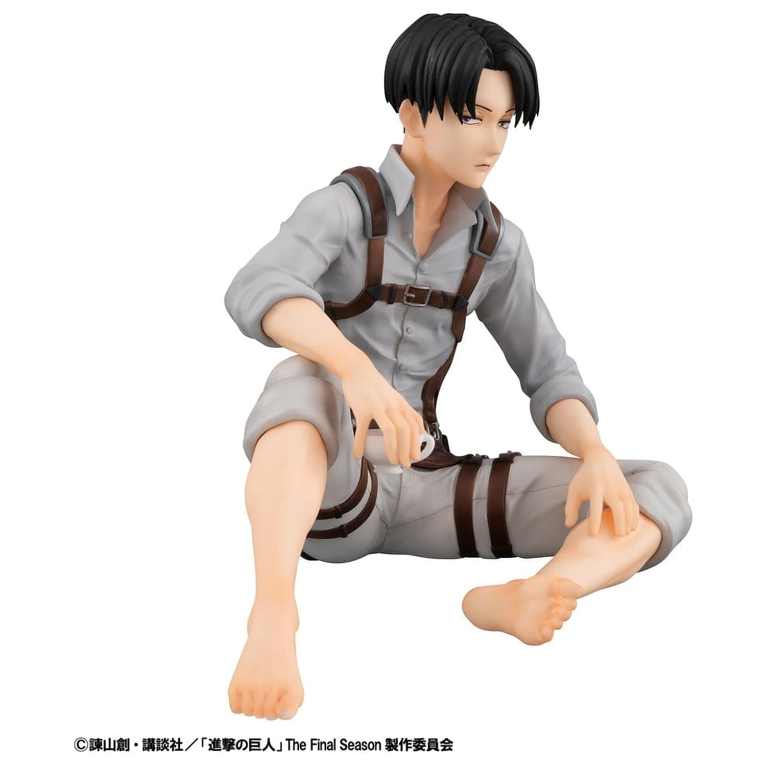 Attack on Titan G.E.M. Series PVC Figuren 2er-Pack Eren Yeager & Squad Captain Levi Palm Size Produktfoto