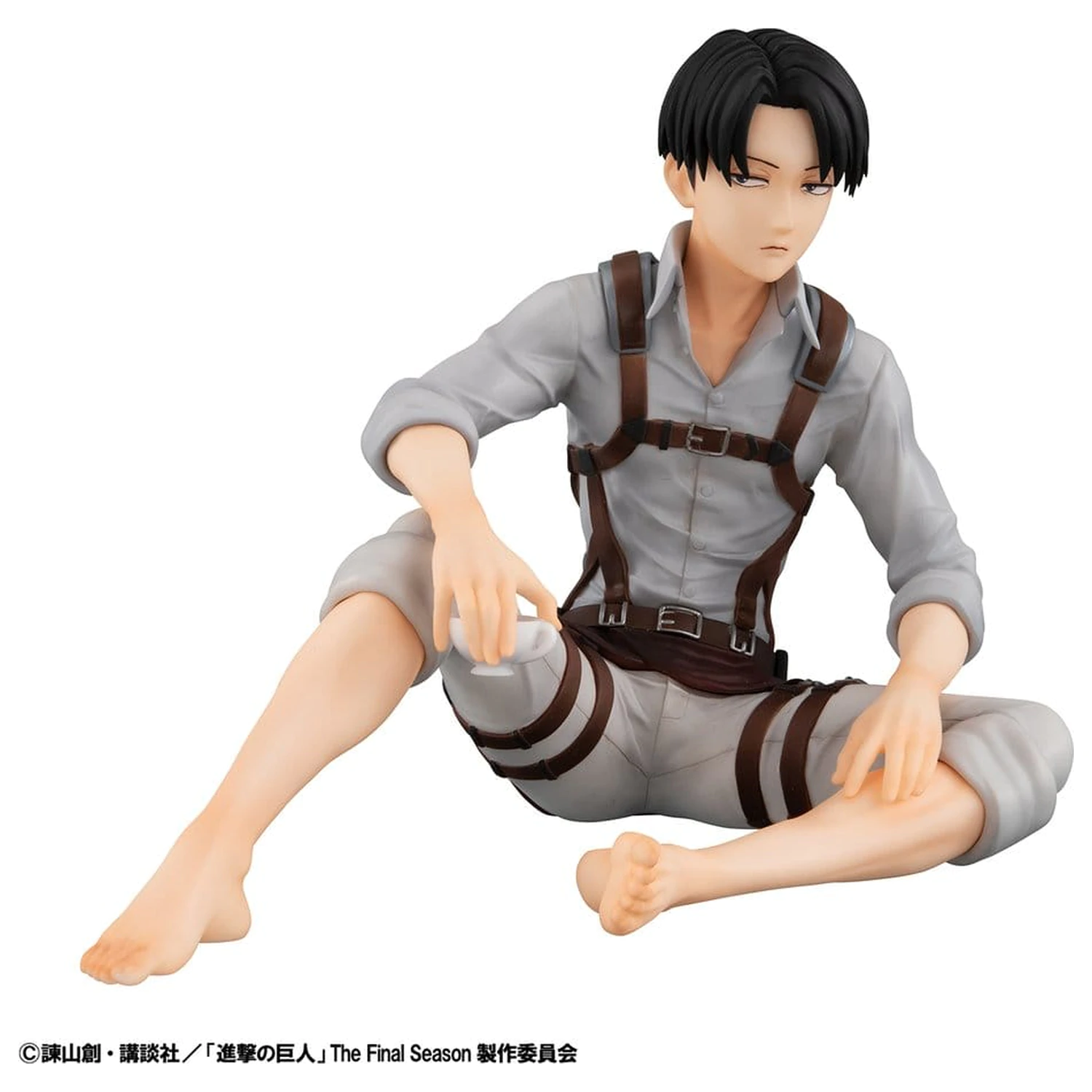 Attack on Titan G.E.M. Series PVC Figuren 2er-Pack Eren Yeager & Squad Captain Levi Palm Size Produktfoto