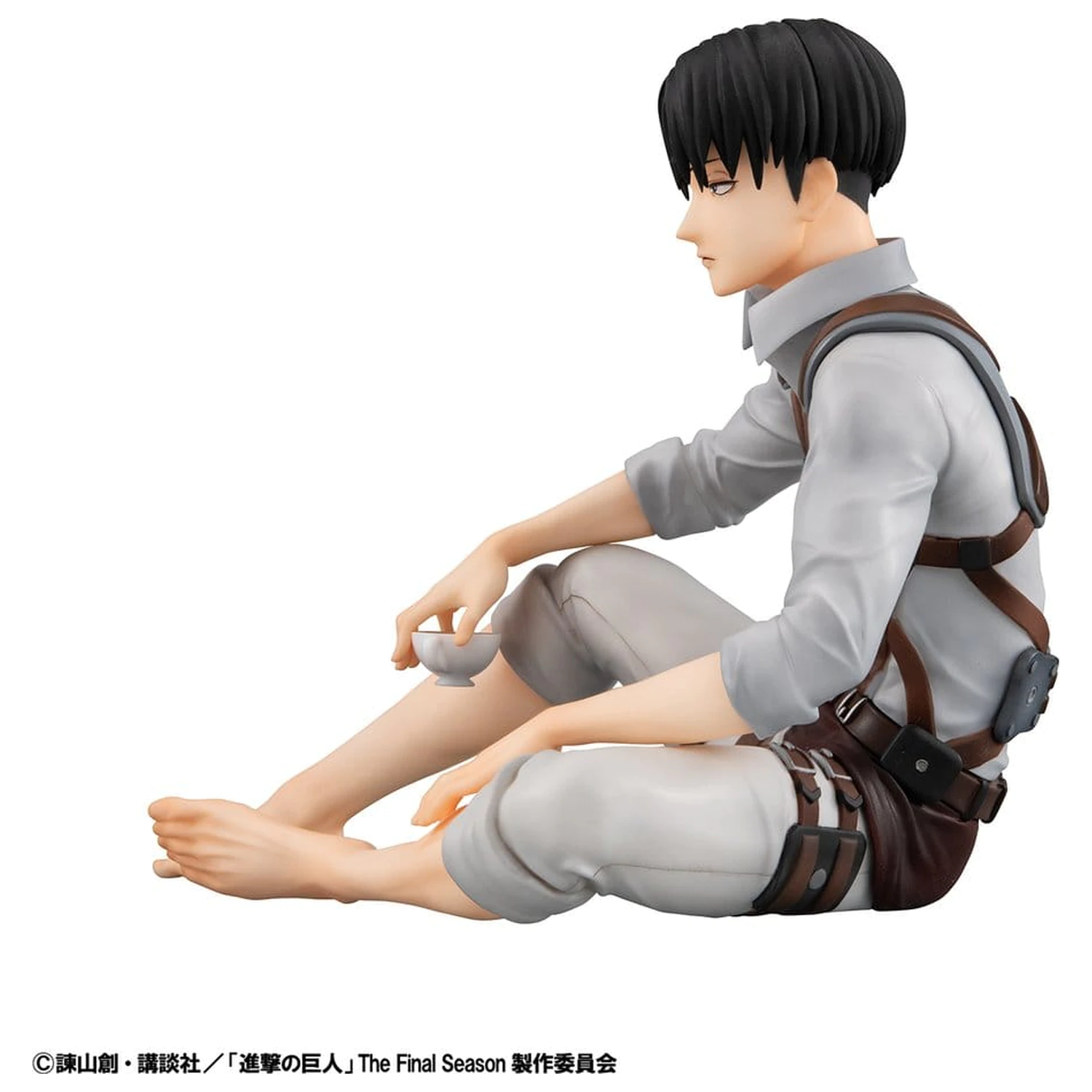 Attack on Titan G.E.M. Series PVC Figuren 2er-Pack Eren Yeager & Squad Captain Levi Palm Size Produktfoto