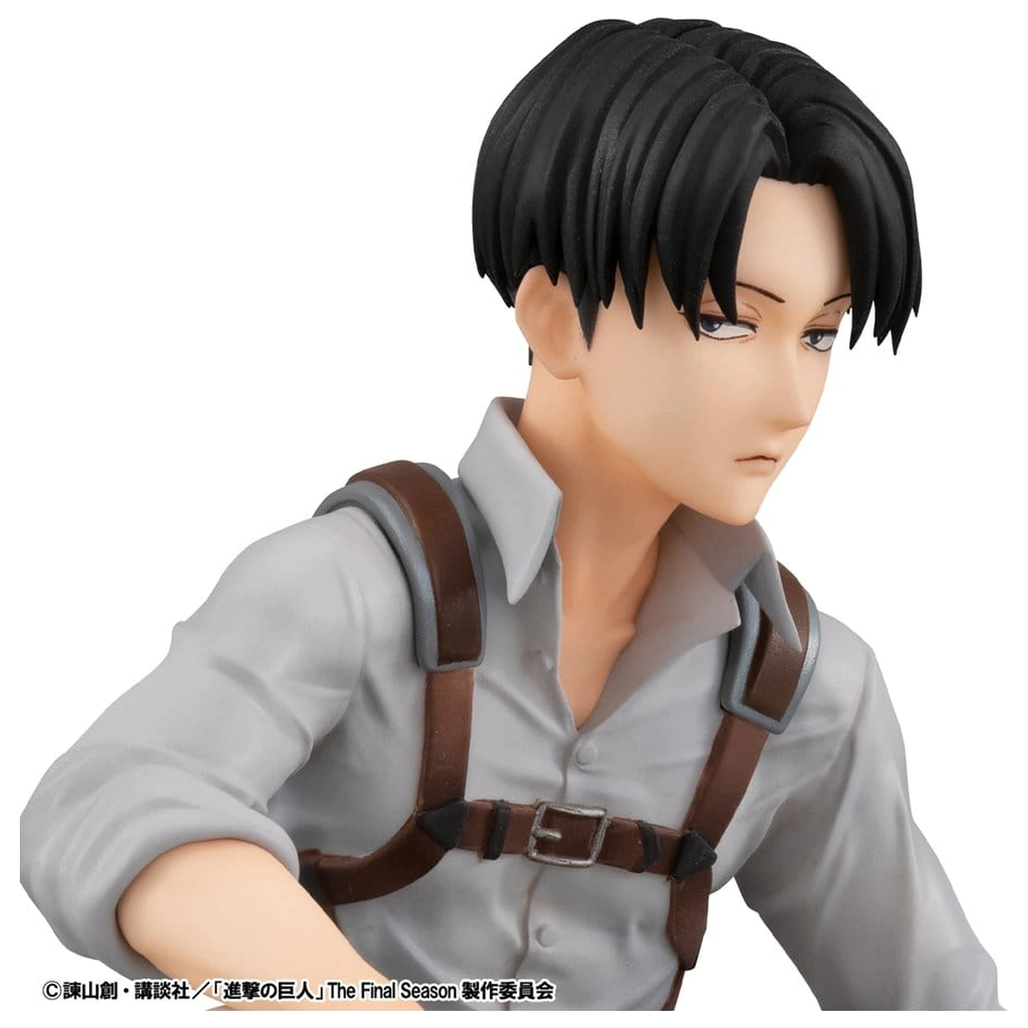 Attack on Titan G.E.M. Serie PVC Figur Squad Captain Levi Handflächengröße 9 cm Produktfoto