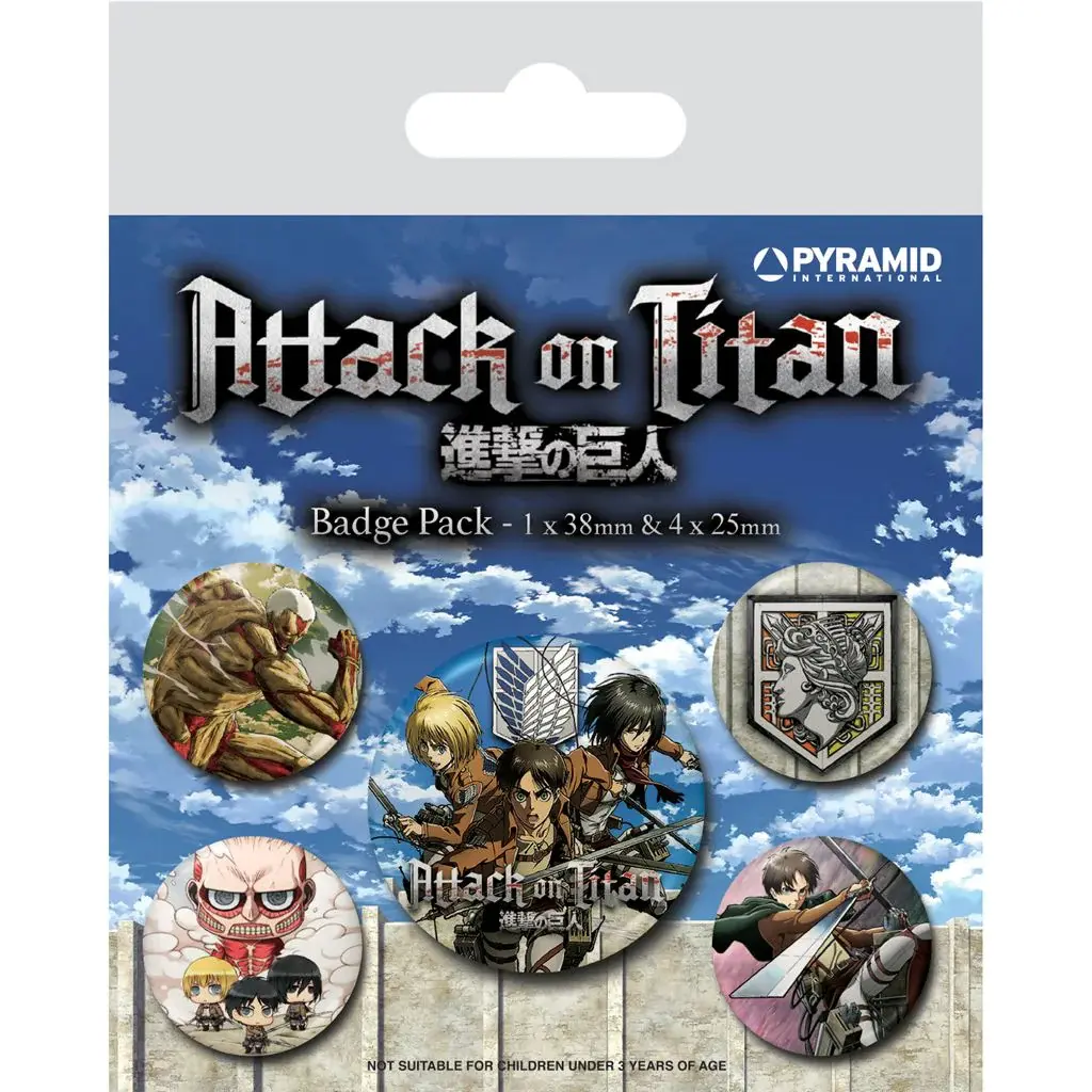 Attack on Titan Ansteck-Buttons 5er-Pack Season 3 termékfotó