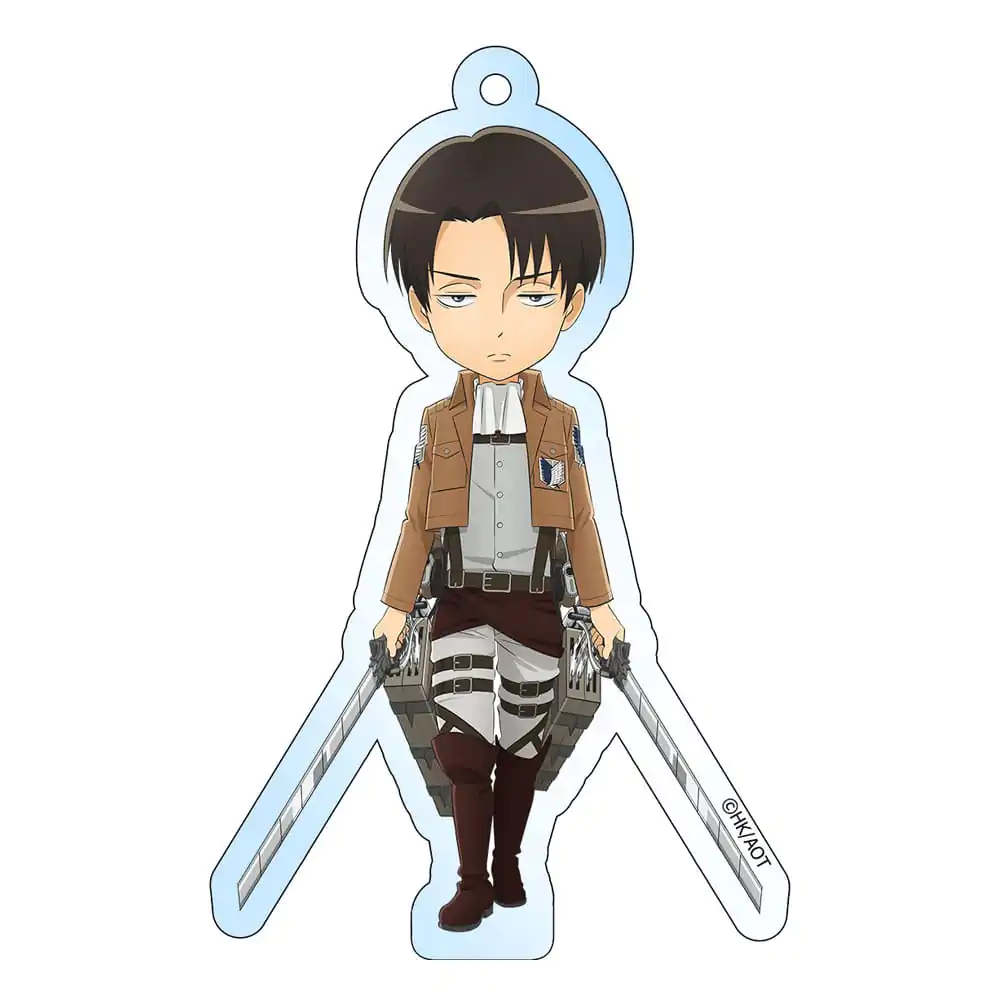 Attack on Titan Acryl Schlüsselanhänger Levi Holographic 8 Zentimeter Produktfoto