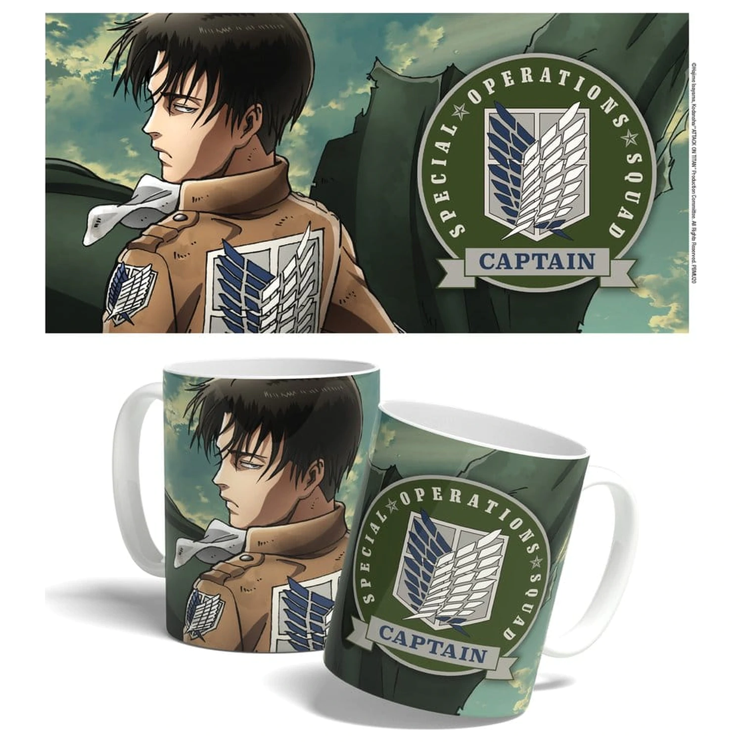 Attack on Titan Tasse Levi Squad Captain 325 ml Produktfoto