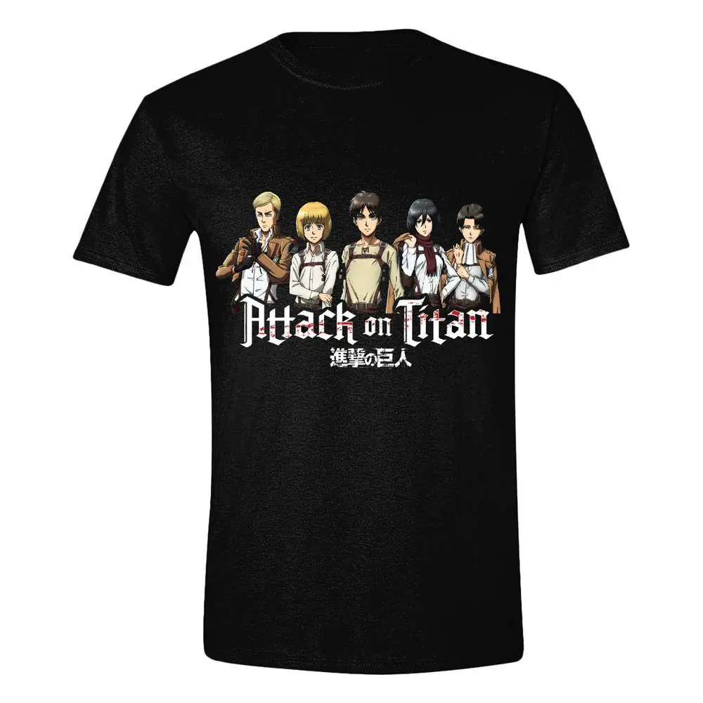 Attack On Titan Line Up T-shirt Produktfoto