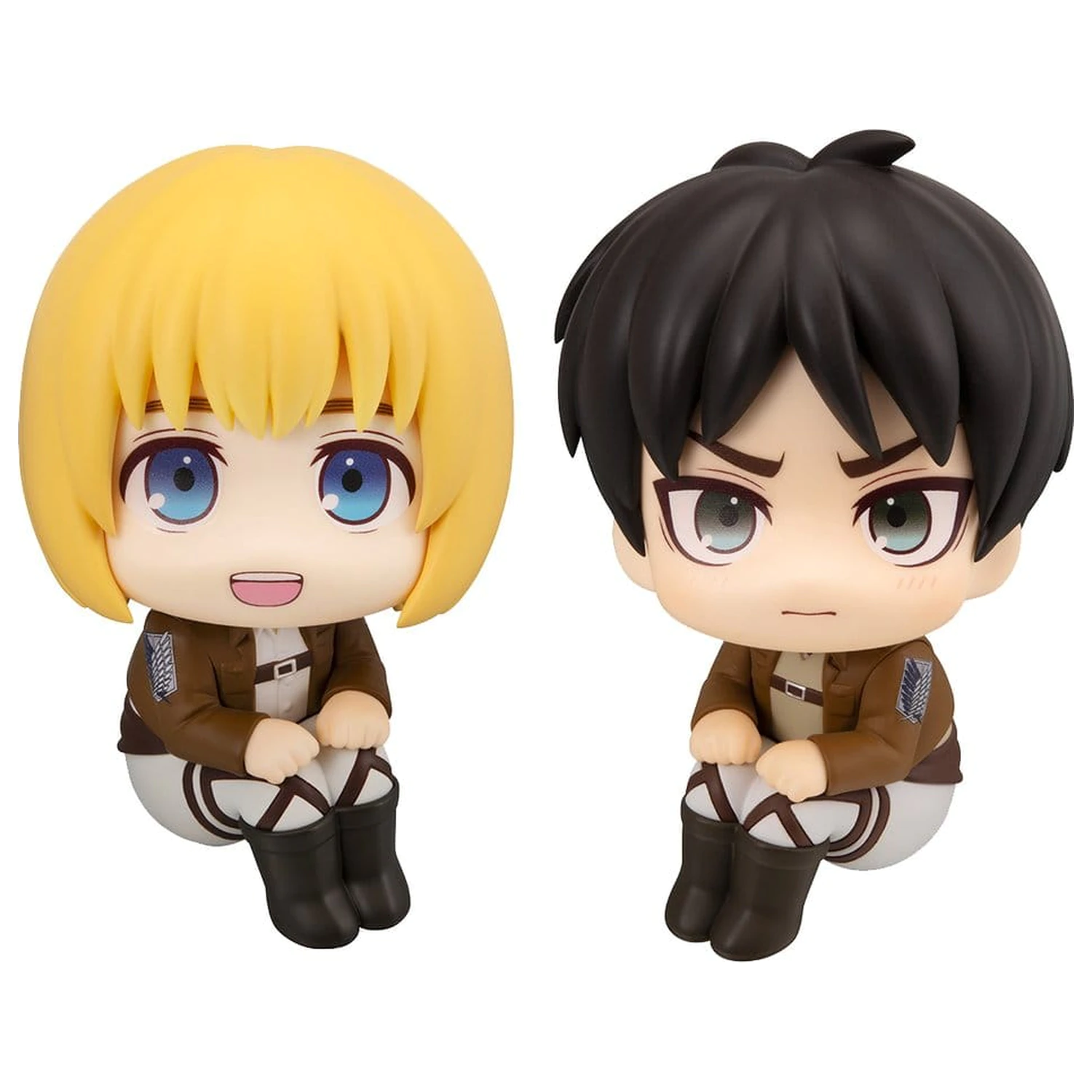 Attack on Titan Lookup PVC Figuren 2er-Pack Armin Arlert & Eren Yeager Grumpy Ver. 11 cm (mit Geschenk) Produktfoto