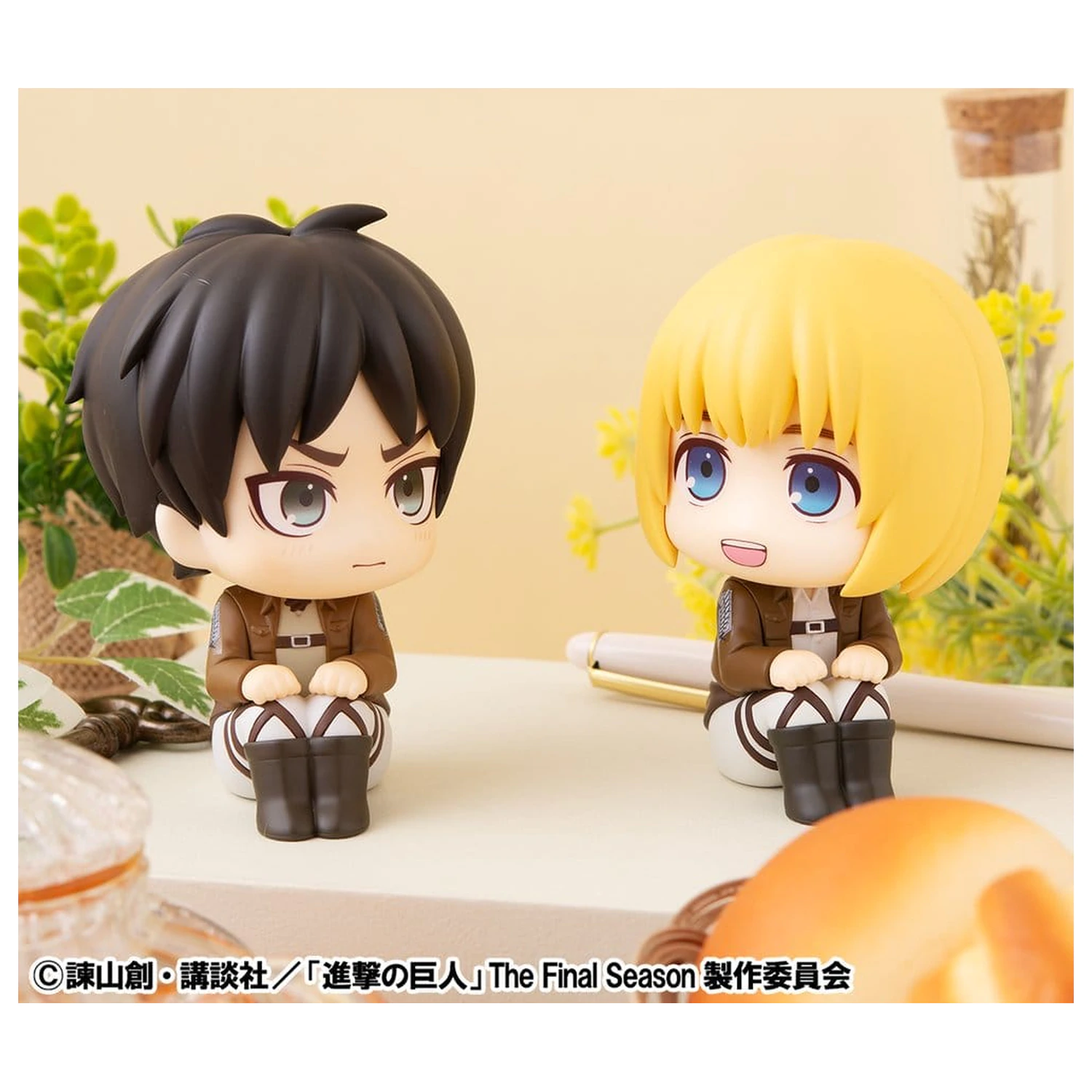 Attack on Titan Lookup PVC Figuren 2er-Pack Armin Arlert & Eren Yeager Grumpy Ver. 11 cm (mit Geschenk) Produktfoto