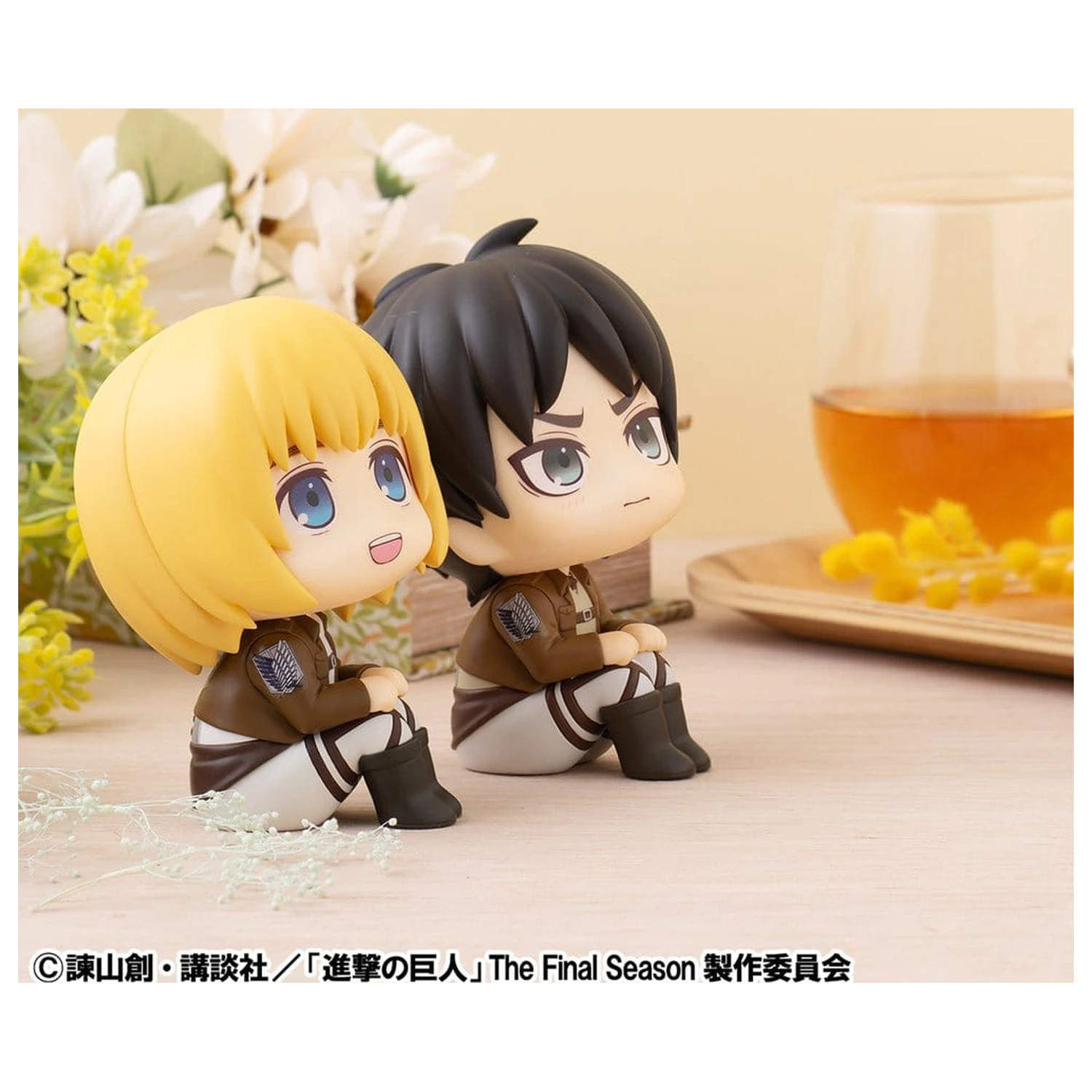 Attack on Titan Lookup PVC Figuren 2er-Pack Armin Arlert & Eren Yeager Grumpy Ver. 11 cm (mit Geschenk) Produktfoto