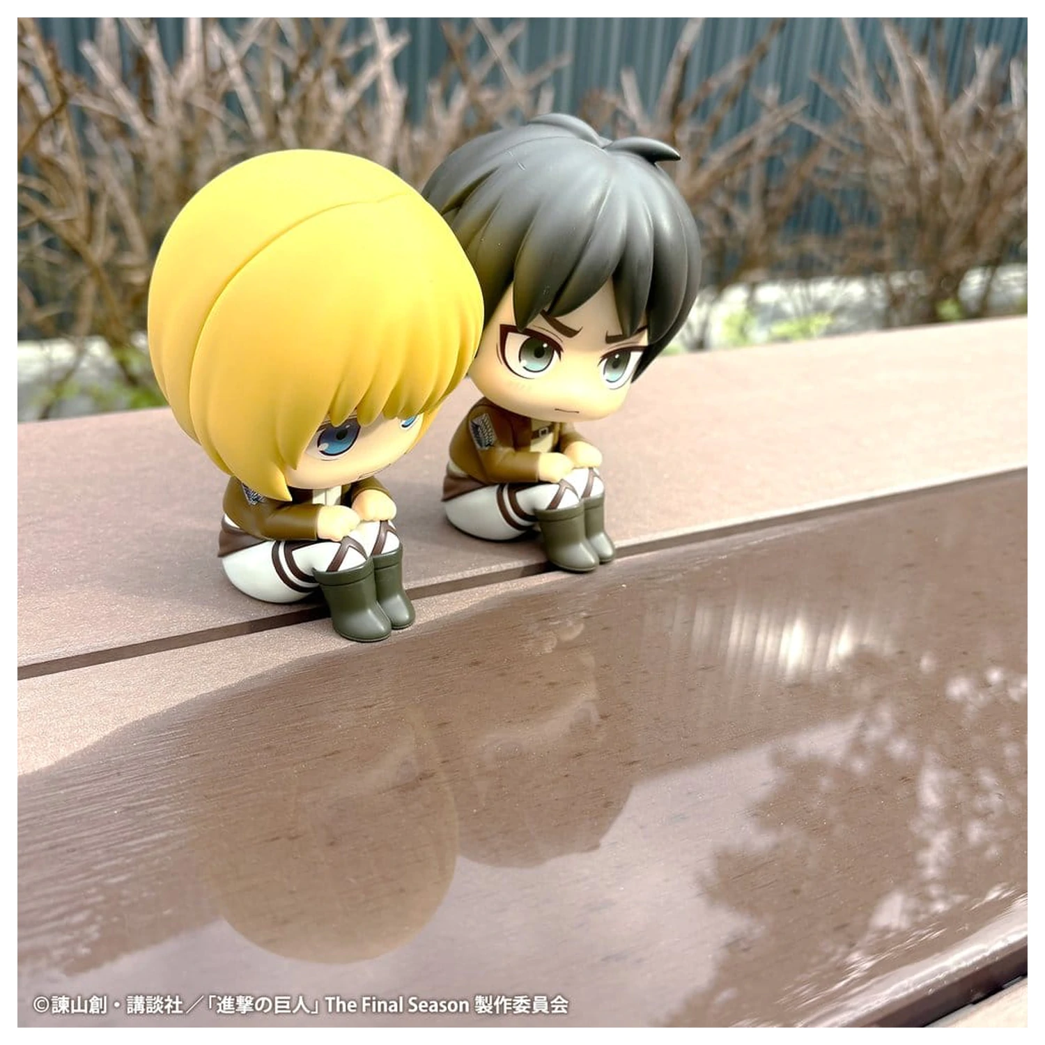 Attack on Titan Lookup PVC Figuren 2er-Pack Armin Arlert & Eren Yeager Grumpy Ver. 11 cm (mit Geschenk) Produktfoto