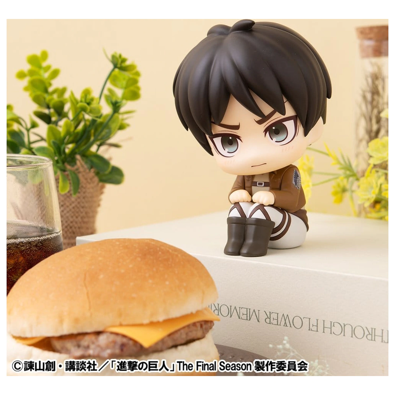 Attack on Titan Lookup PVC Figur Eren Jaeger Grumpy Ver. 11 cm Produktfoto