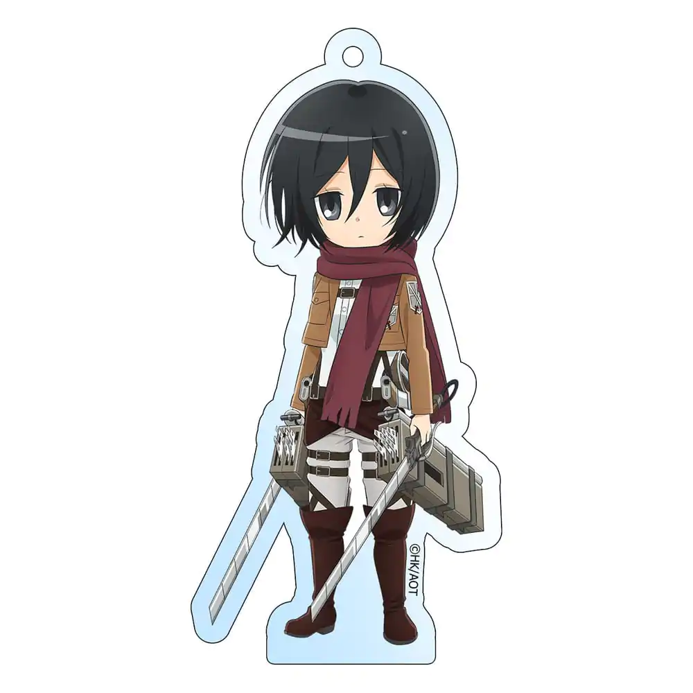Attack on Titan Acryl Schlüsselanhänger Mikasa Holografisch 8 cm Produktfoto