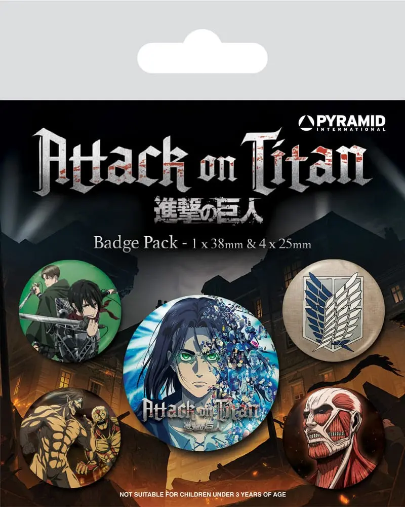 Attack on Titan Ansteck-Buttons 5er-Pack Season 4 termékfotó