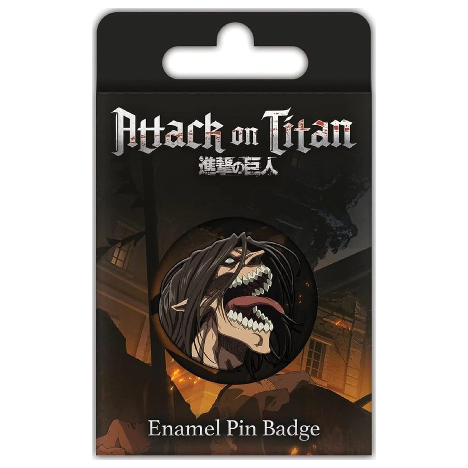 Attack on Titan Emaille Pin Abzeichen S3 (Eren Titan Rage) Produktfoto