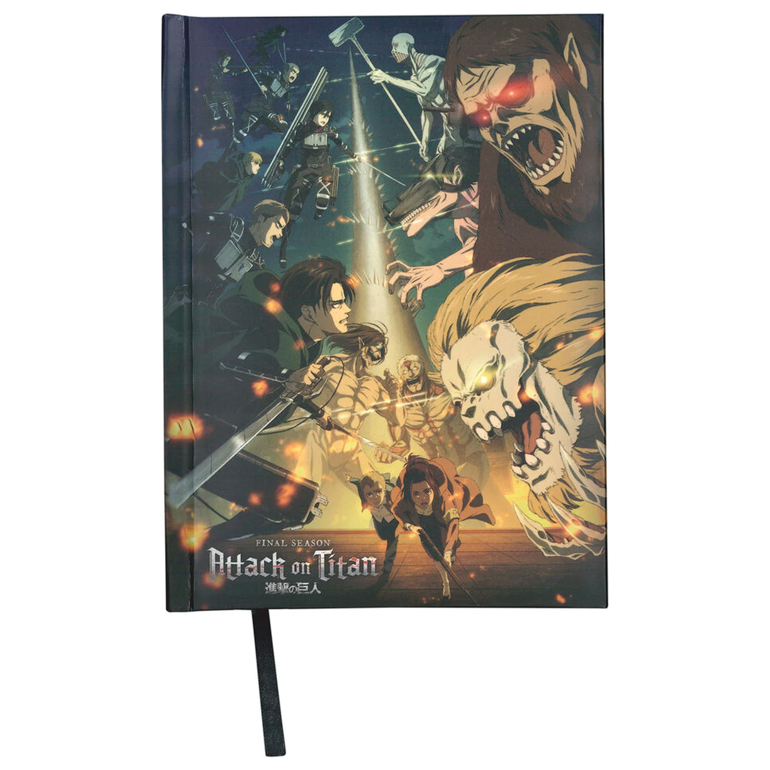 Attack on Titans Strugglen Notizbuch mit Licht Produktfoto