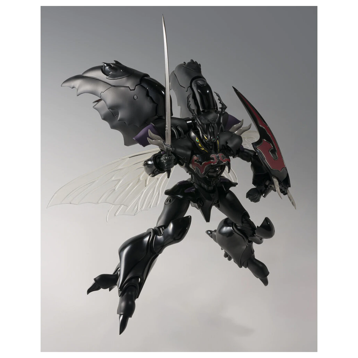 Aura Battler Dunbine The Robot Spirits Side AB Zwarth HD Figur 18cm Produktfoto
