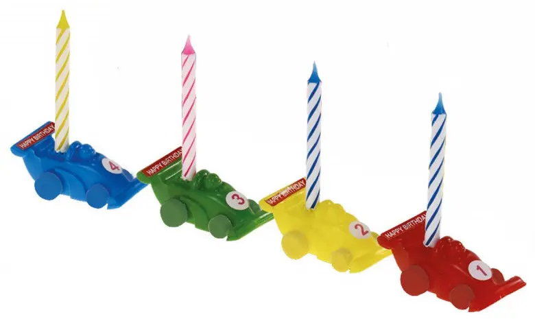 Cars Colorful Happy Birthday Kerzen-Set 4-teilig Produktfoto