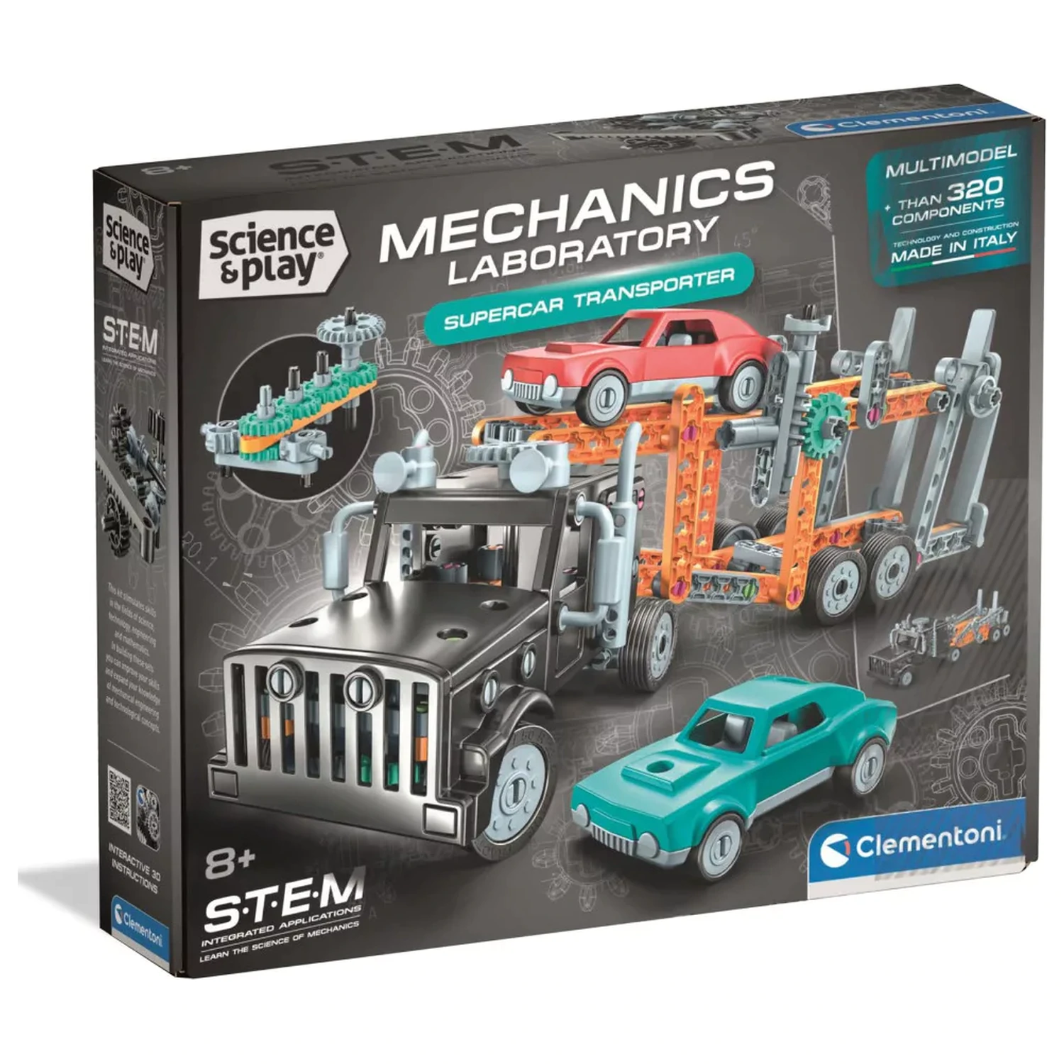 Car Transporter Mechaniker Konstruktions Spielzeug Produktfoto