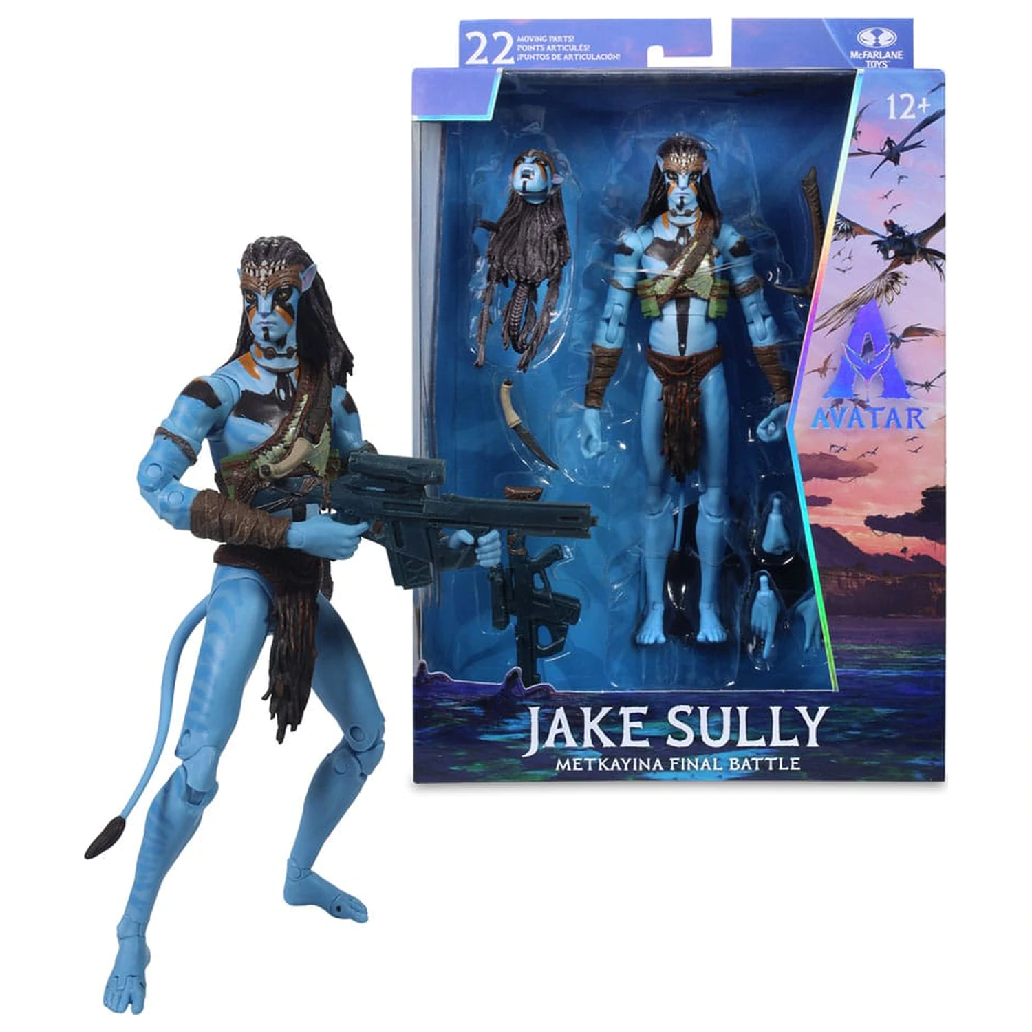 Avatar: Fire and Ash Actionfigur Jake Sully (Metkayina Final Battle) 18 cm Produktfoto