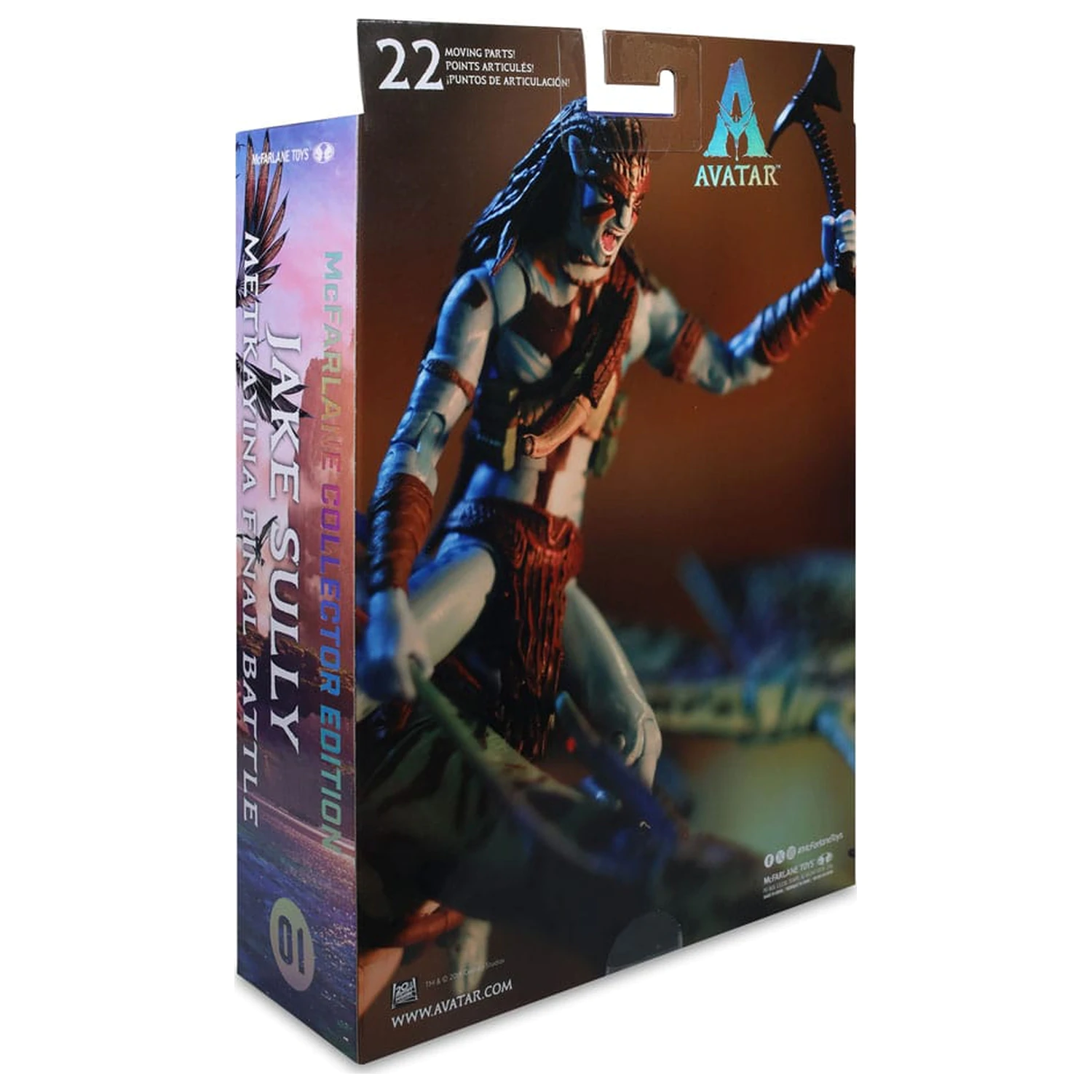 Avatar: Fire and Ash Actionfigur Jake Sully (Metkayina Final Battle) 18 cm Produktfoto