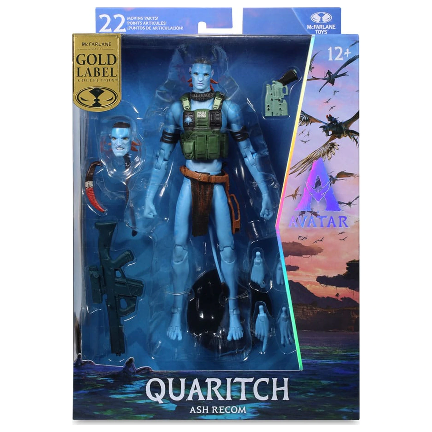 Avatar: Fire and Ash Action Figur Quaritch (Ash Recom) (Gold Label) 18 cm Produktfoto