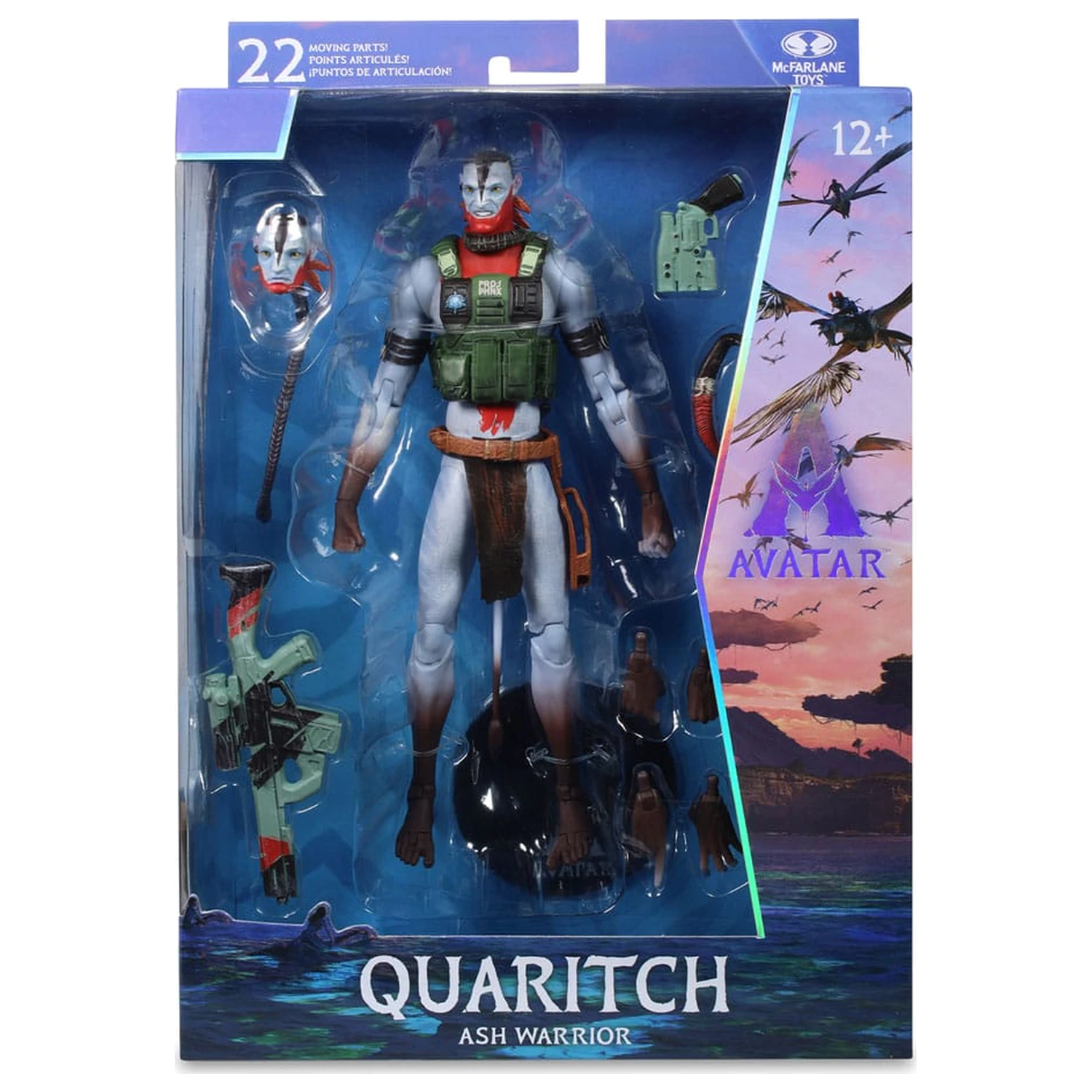 Avatar: Fire and Ash Action-Figur Recom Quaritch (Ash Warrior) 18 cm Produktfoto