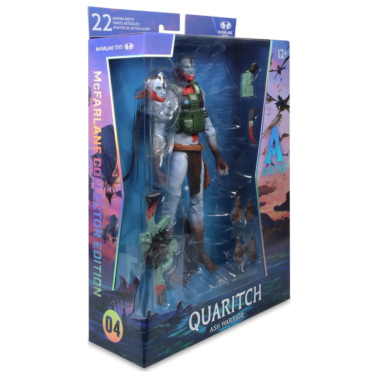 Avatar: Fire and Ash Action-Figur Recom Quaritch (Ash Warrior) 18 cm Produktfoto