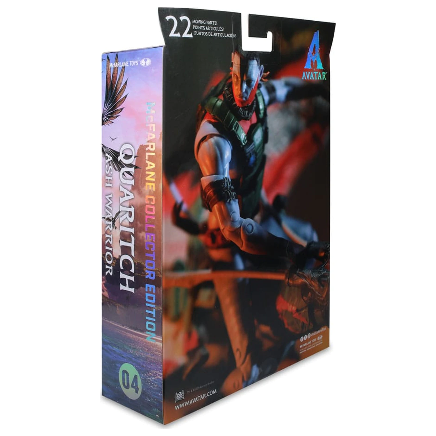 Avatar: Fire and Ash Action-Figur Recom Quaritch (Ash Warrior) 18 cm Produktfoto
