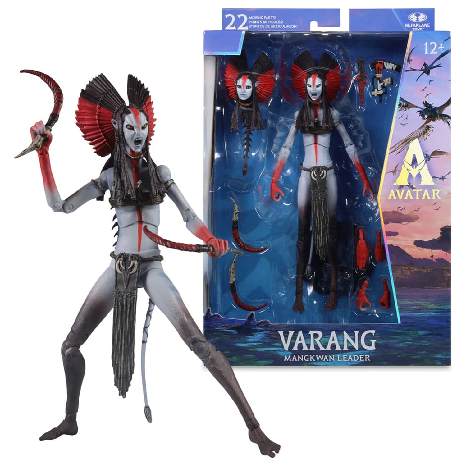 Avatar: Fire and Ash Actionfigur Varang (Mangkwan Leader) 18 cm Produktfoto