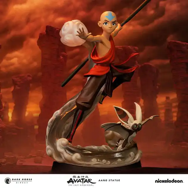 Avatar Der Herr der Elemente PVC Statue Aang & Momo 30 cm termékfotó