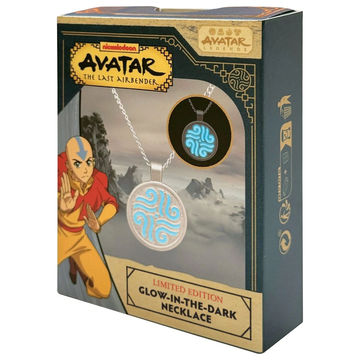Avatar: The Last Airbender Limited Edition im Dunkeln leuchtende Elemente Halskette Produktfoto