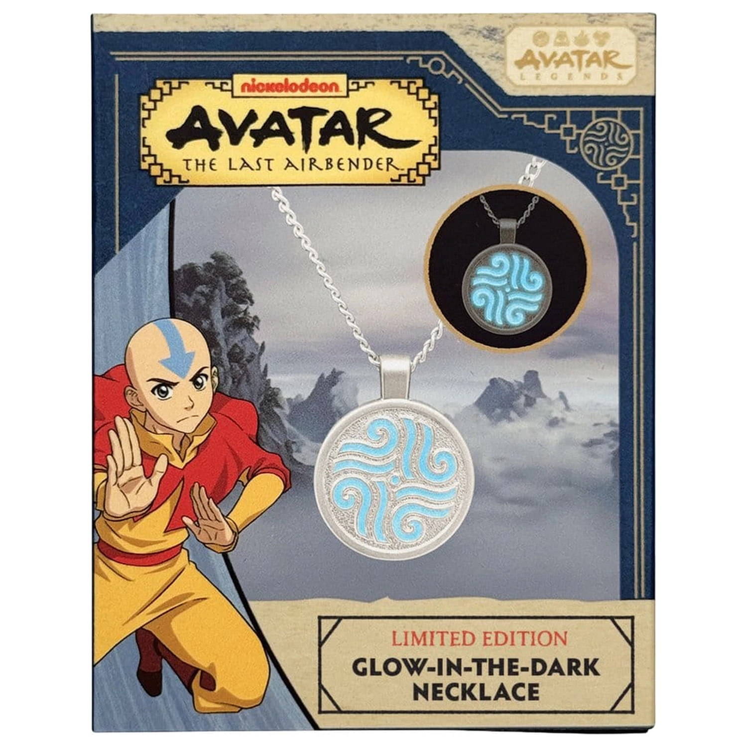 Avatar: The Last Airbender Limited Edition im Dunkeln leuchtende Elemente Halskette Produktfoto