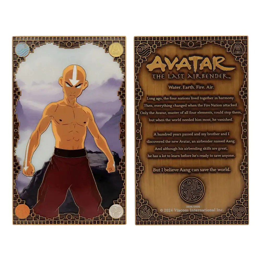 Avatar Der Herr der Elemente Metallbarren Aang Limited Edition termékfotó