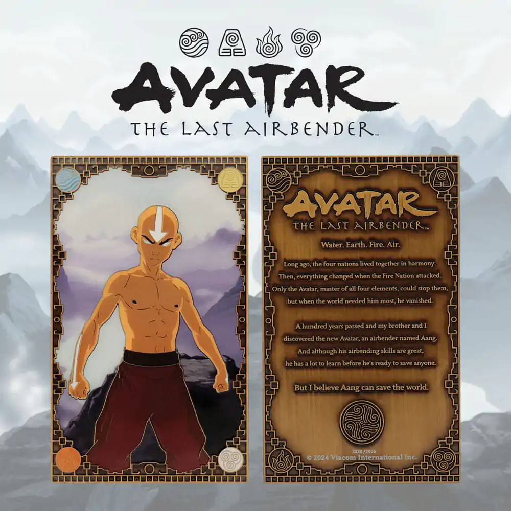 Avatar Der Herr der Elemente Metallbarren Aang Limited Edition termékfotó