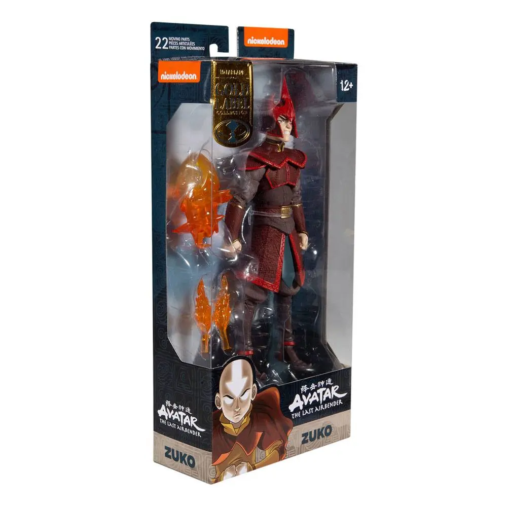 Avatar - Der Herr der Elemente Actionfigur Prince Zuko Helmeted (Gold Series) 18 cm Produktfoto