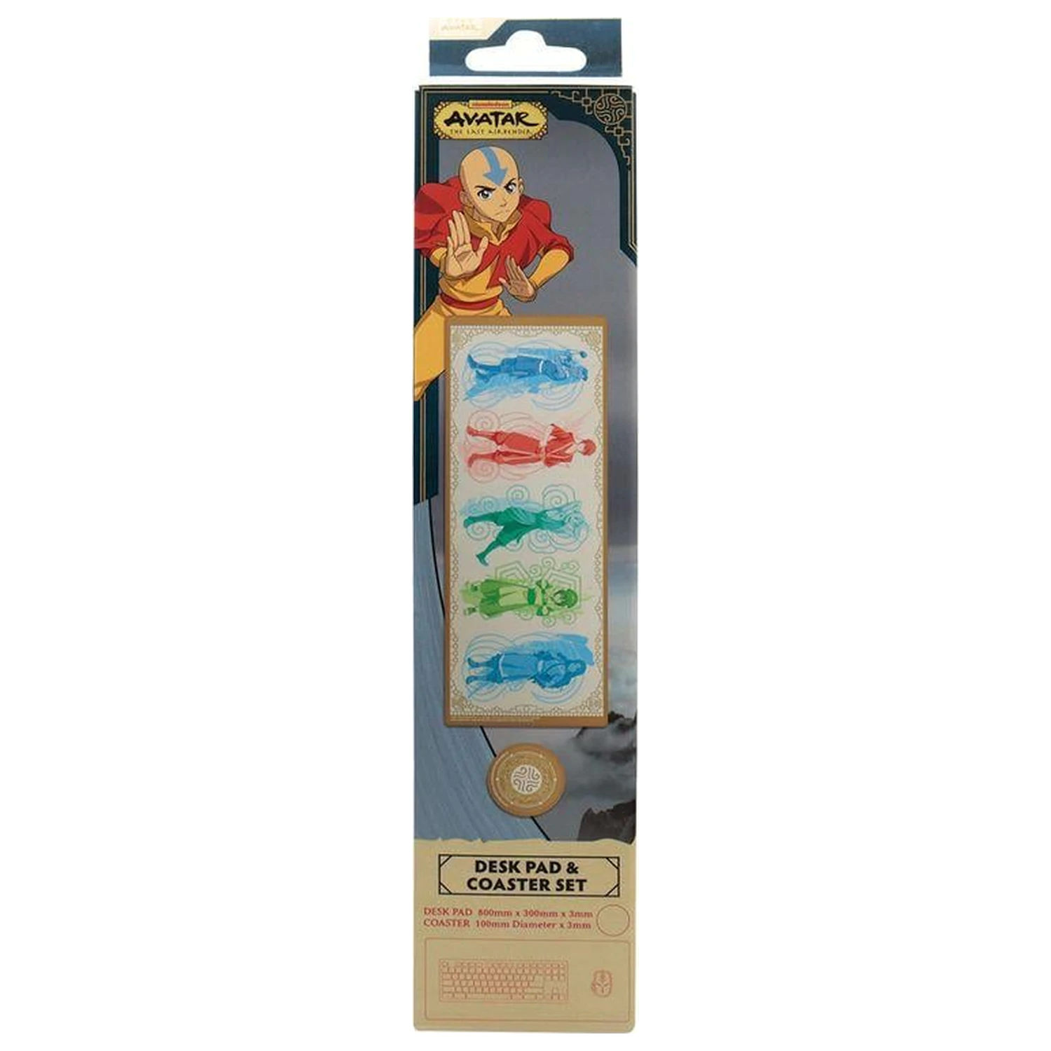 Avatar: The Last Airbender XL Schreibtischunterlage + 1 Untersetzer Produktfoto