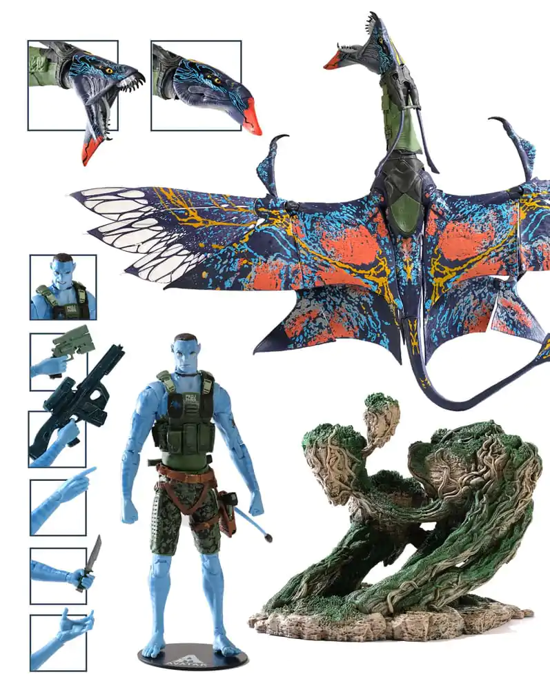 Avatar: The Way of Water Action-Figur Recom Quaritch & RDA Banshee (Gold Label) Produktfoto