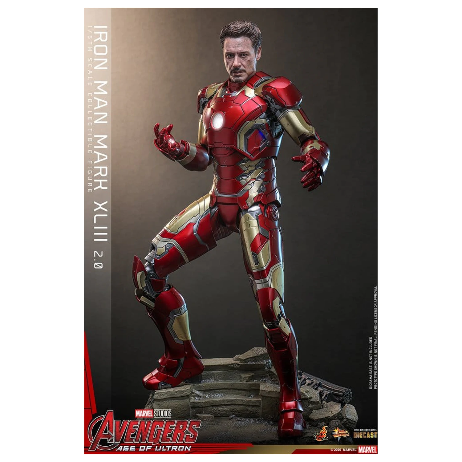 Avengers: Age of Ultron Film Meisterstück Diecast Actionfigur 1/6 Iron Man Mark XLIII (2.0) 32 cm Produktfoto