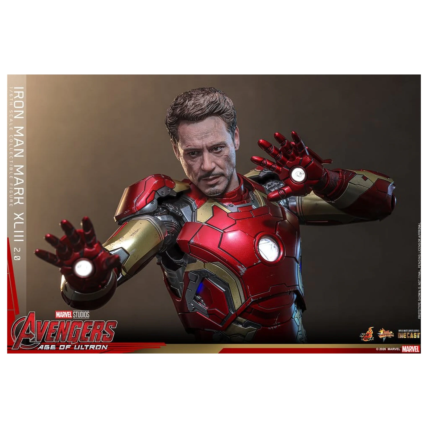 Avengers: Age of Ultron Film Meisterstück Diecast Actionfigur 1/6 Iron Man Mark XLIII (2.0) 32 cm Produktfoto
