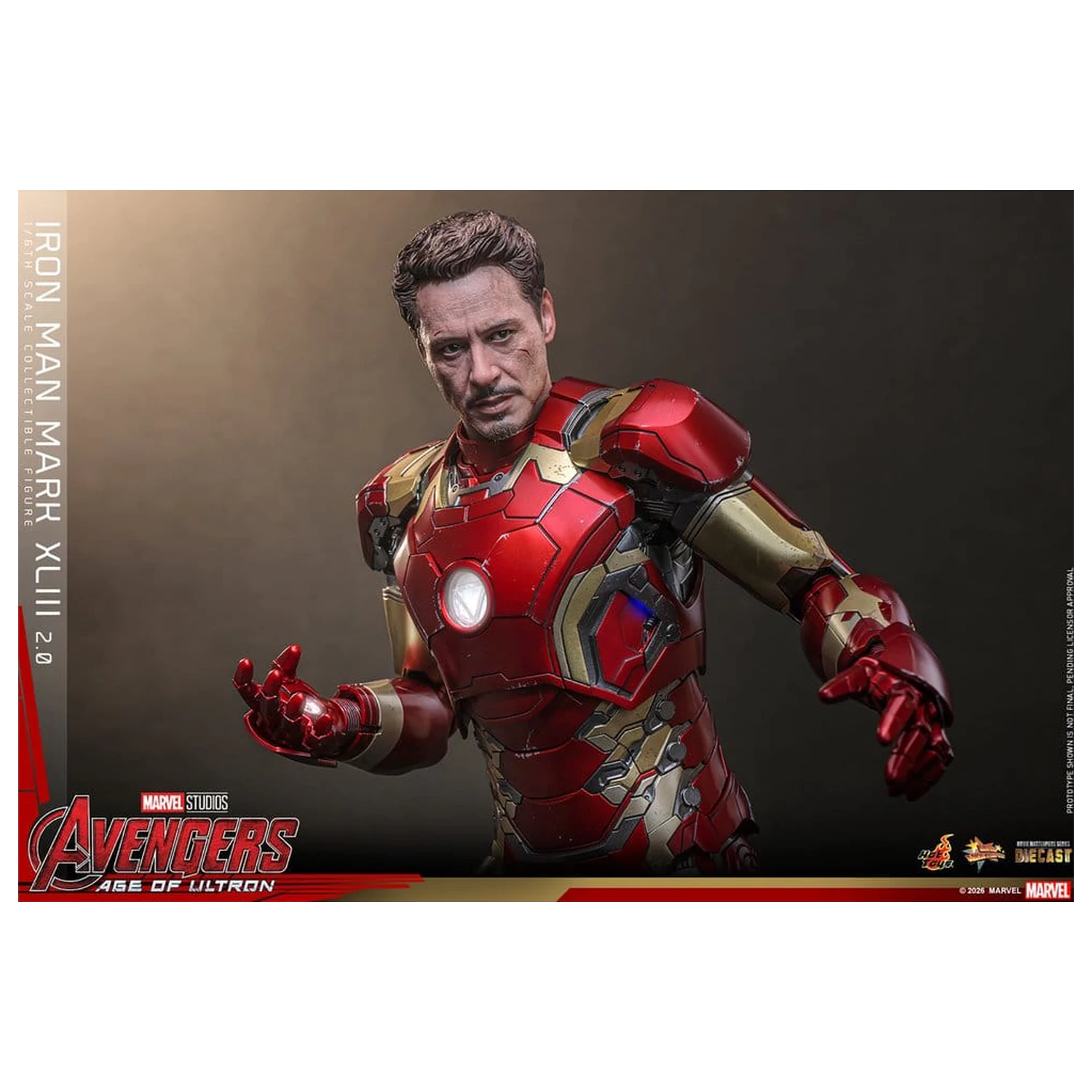 Avengers: Age of Ultron Film Meisterstück Diecast Actionfigur 1/6 Iron Man Mark XLIII (2.0) 32 cm Produktfoto