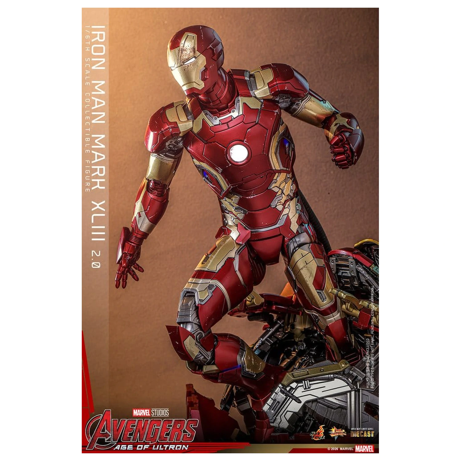 Avengers: Age of Ultron Film Meisterstück Diecast Actionfigur 1/6 Iron Man Mark XLIII (2.0) 32 cm Produktfoto