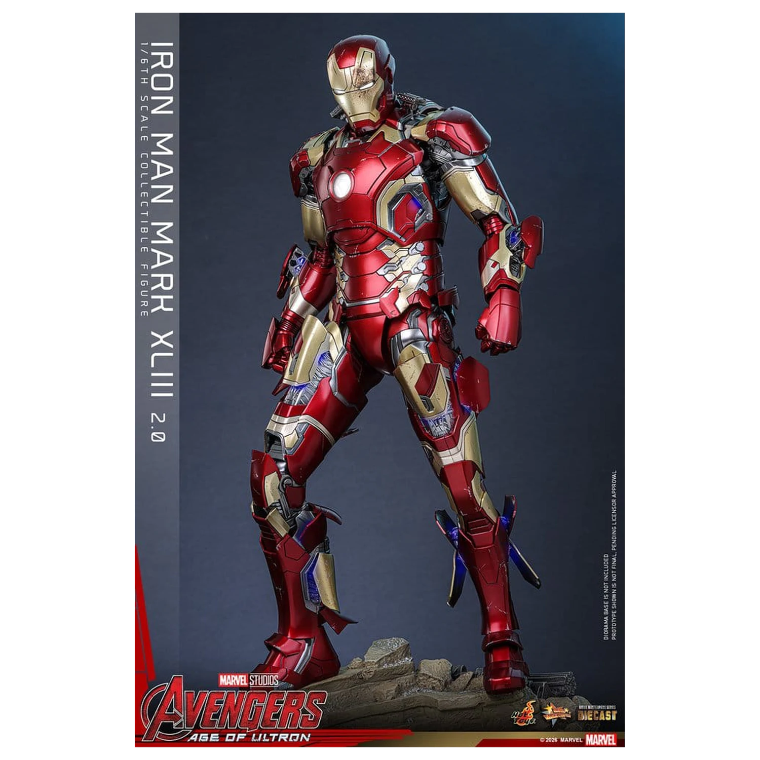 Avengers: Age of Ultron Film Meisterstück Diecast Actionfigur 1/6 Iron Man Mark XLIII (2.0) 32 cm Produktfoto