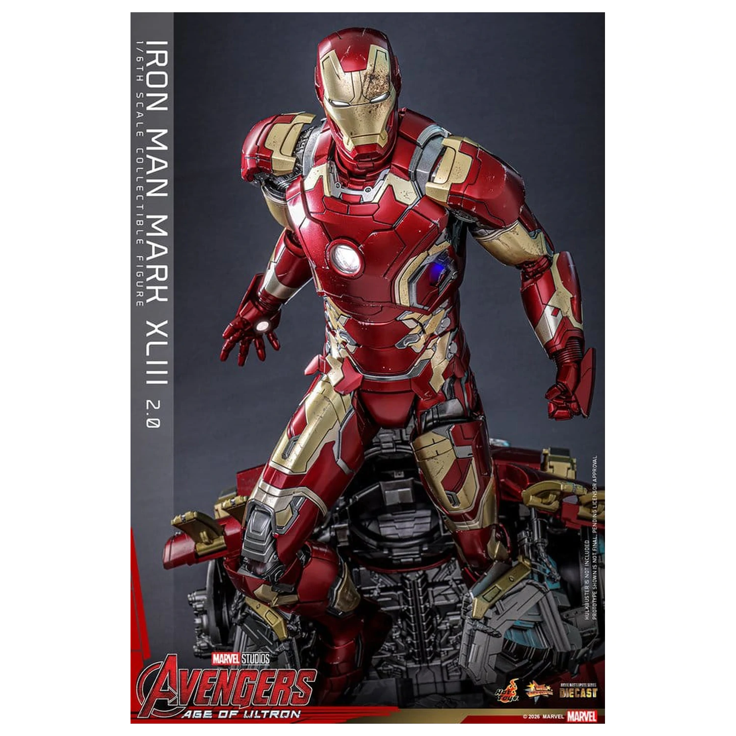 Avengers: Age of Ultron Film Meisterstück Diecast Actionfigur 1/6 Iron Man Mark XLIII (2.0) 32 cm Produktfoto